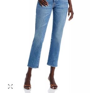 The Mid Rise Hiker Hover Straight Jeans in Penny For Your Thoughts Size 27